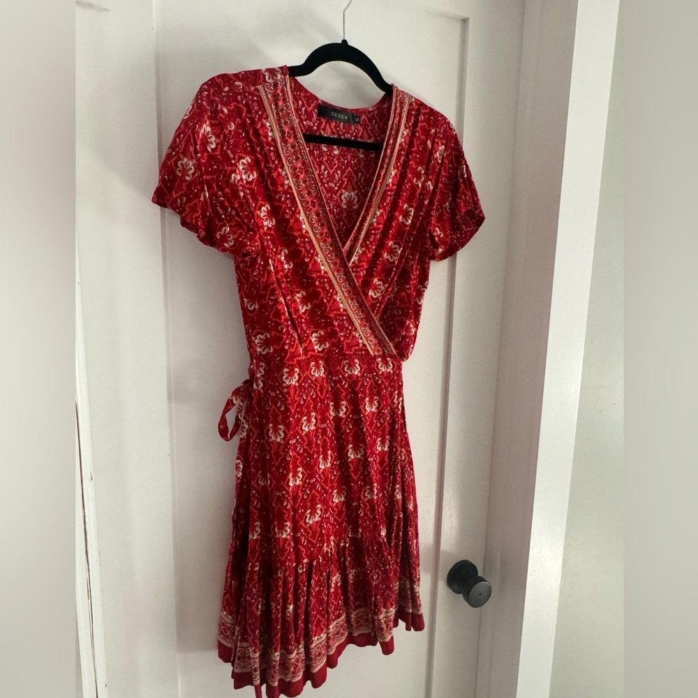 Vintage Chic, Boho Wrap Dress